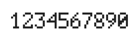 5×8数字点阵字体 ddN58AB1592