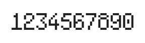 5×8数字点阵字体 ddN58AB1598