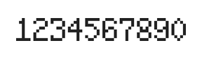 5×8数字点阵字体 ddN58AB1599