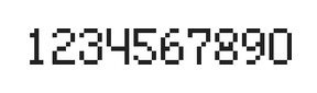 5×8数字点阵字体 ddN58AB1602