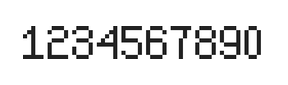 5×8数字点阵字体 ddN58AB1619