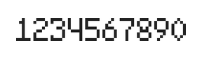 5×8数字点阵字体 ddN58AB1620