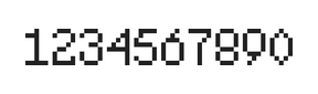 5×8数字点阵字体 ddN58AB1662