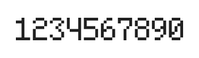 5×8数字点阵字体 ddN58AB1669