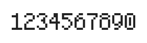 5×8数字点阵字体 ddN58AB1670