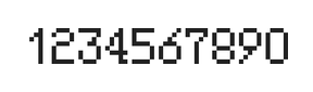5×8数字点阵字体 ddN58AB1673
