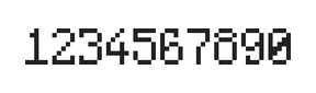 5×8数字点阵字体 ddN58AB1681