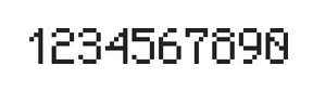 5×8数字点阵字体 ddN58AB1685