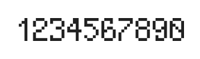 5×8数字点阵字体 ddN58AB1739