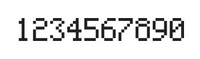 5×8数字点阵字体 ddN58AB1741