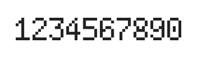 5×8数字点阵字体 ddN58AB1748