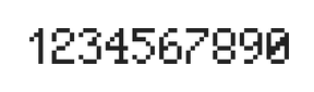5×8数字点阵字体 ddN58AB1767
