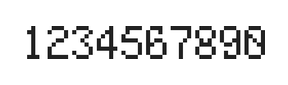 5×8数字点阵字体 ddN58AB1771