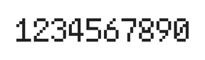 5×8数字点阵字体 ddN58AB1778