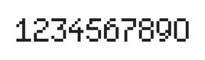 5×8数字点阵字体 ddN58AB1779
