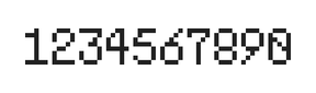 5×8数字点阵字体 ddN58AB1781