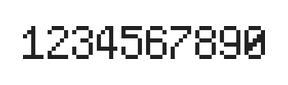 5×8数字点阵字体 ddN58AB1783