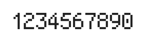 5×8数字点阵字体 ddN58AB1785