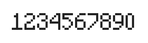 5×8数字点阵字体 ddN58AB1786