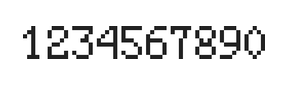 5×8数字点阵字体 ddN58AB1787