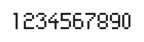 5×8数字点阵字体 ddN58AB1793