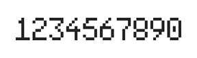 5×8数字点阵字体 ddN58AB1798