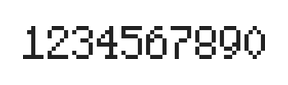 5×8数字点阵字体 ddN58AB1802