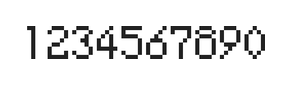 5×8数字点阵字体 ddN58AB1809