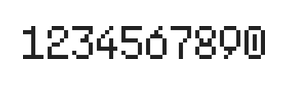 5×8数字点阵字体 ddN58AB1811