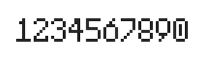 5×8数字点阵字体 ddN58AB1813