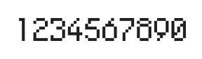 5×8数字点阵字体 ddN58AB1814