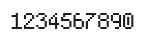 5×8数字点阵字体 ddN58AB1826