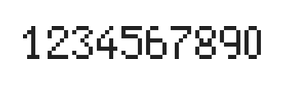 5×8数字点阵字体 ddN58AB1827