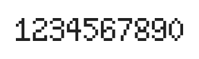 5×8数字点阵字体 ddN58AB1832