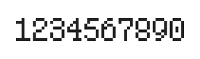 5×8数字点阵字体 ddN58AB1834