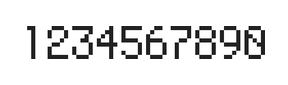 5×8数字点阵字体 ddN58AB1842