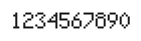 5×8数字点阵字体 ddN58AB1843