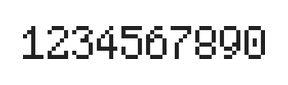 5×8数字点阵字体 ddN58AB1844