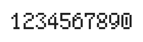 5×8数字点阵字体 ddN58AB1849