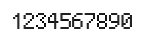 5×8数字点阵字体 ddN58AB1852