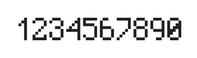 5×8数字点阵字体 ddN58AB1855