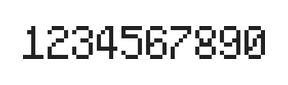 5×8数字点阵字体 ddN58AB1858