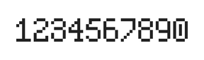 5×8数字点阵字体 ddN58AB1862