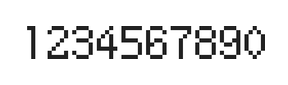 5×8数字点阵字体 ddN58AB1865