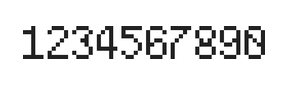 5×8数字点阵字体 ddN58AB1876
