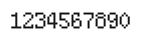 5×8数字点阵字体 ddN58AB1877