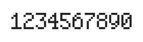 5×8数字点阵字体 ddN58AB1878