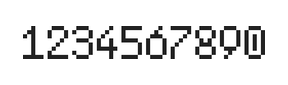5×8数字点阵字体 ddN58AB1883