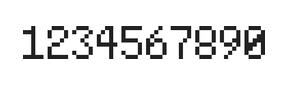 5×8数字点阵字体 ddN58AB1889