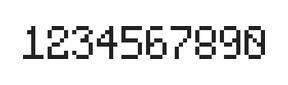 5×8数字点阵字体 ddN58AB1892